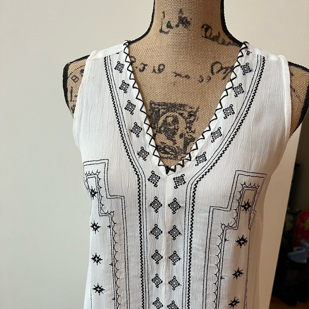 Black Tape Santa Fe Top